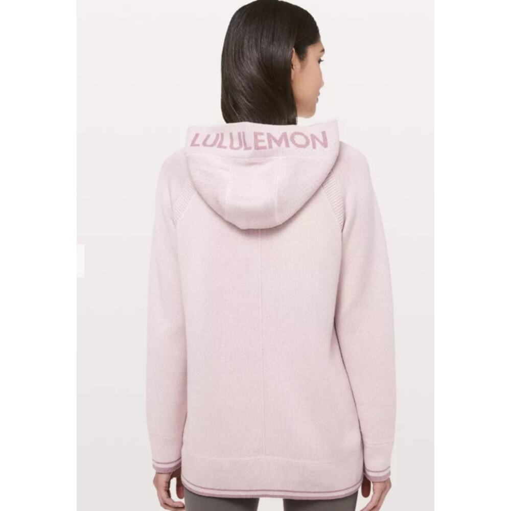 Lululemon Soothe Away Hoodie Womens Size 6 Pink Long Sleeve Pullover Soft Girl